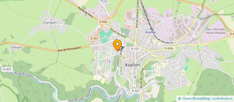 localisation de l'entreprise MONSIEUR ALEXANDRE JOURDAN à AVALLON