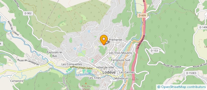 localisation de l'entreprise MONSIEUR ALEXANDRE JOZOU à LODEVE