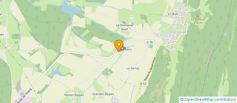 localisation de l'entreprise MONSIEUR ALEXANDRE JUHAN  VAL-REVERMONT