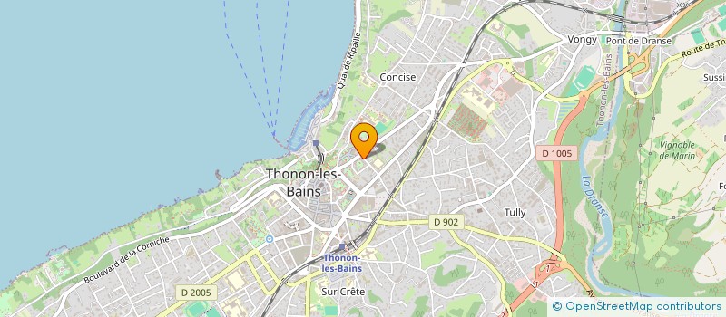 localisation de l'entreprise MONSIEUR ALEXANDRE JUSTIN à THONON-LES-BAINS