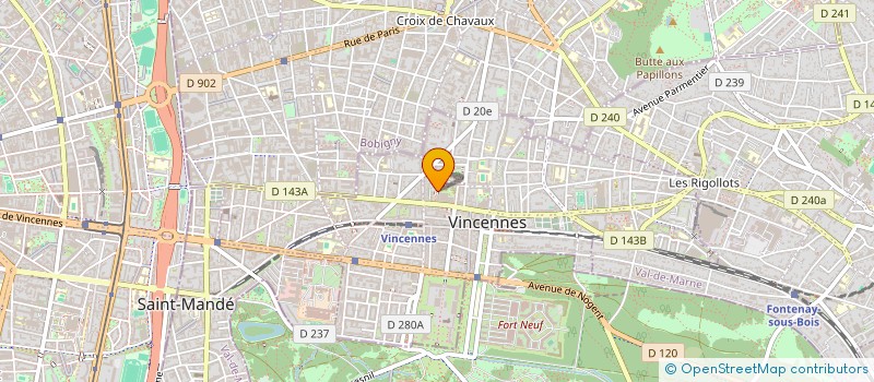 localisation de l'entreprise MONSIEUR ALEXANDRE KADOUCH à VINCENNES