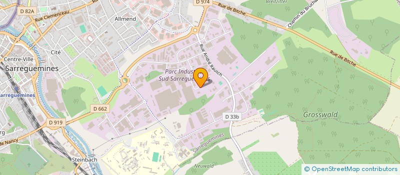 localisation de l'entreprise MONSIEUR ALEXANDRE KARST  SARREGUEMINES