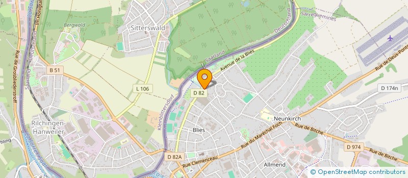 localisation de l'entreprise MONSIEUR ALEXANDRE KLEIN  SARREGUEMINES