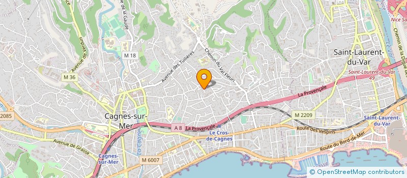 localisation de l'entreprise MONSIEUR ALEXANDRE KORACA à CAGNES-SUR-MER