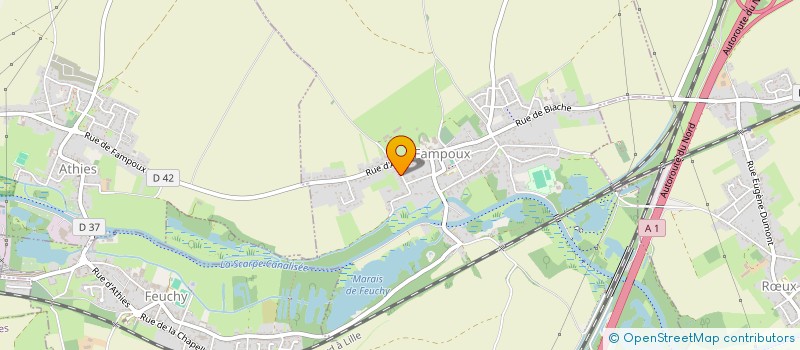 localisation de l'entreprise MONSIEUR ALEXANDRE KOSSEEV  FAMPOUX