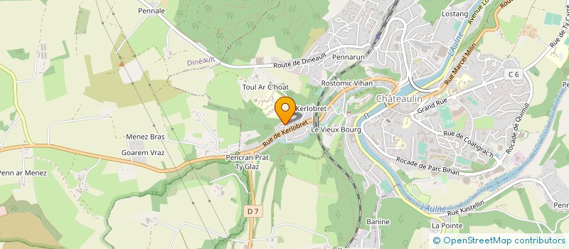 localisation de l'entreprise MONSIEUR ALEXANDRE L'HELGOUALCH à CHATEAULIN