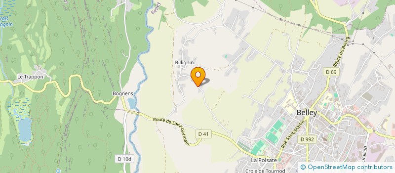 localisation de l'entreprise MONSIEUR ALEXANDRE LA CARRUBA  BELLEY