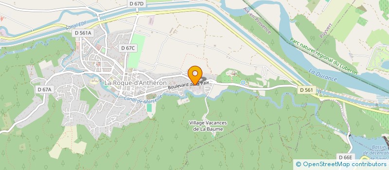 localisation de l'entreprise MONSIEUR ALEXANDRE LABAT  LA ROQUE-D'ANTHERON