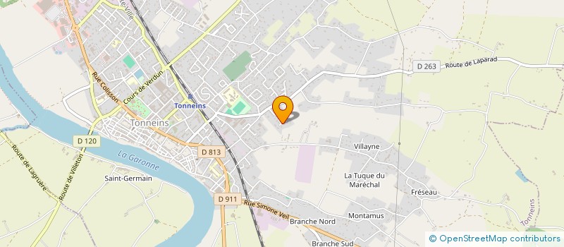 localisation de l'entreprise MONSIEUR ALEXANDRE LABAT-AUBERTEIN  TONNEINS