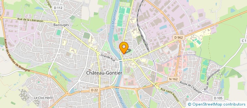 localisation de l'entreprise MONSIEUR ALEXANDRE LABBE  CHATEAU-GONTIER-SUR-MAYENNE