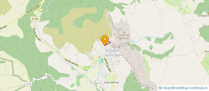 localisation de l'entreprise MONSIEUR ALEXANDRE LABRUNE  MOUSTIERS-SAINTE-MARIE