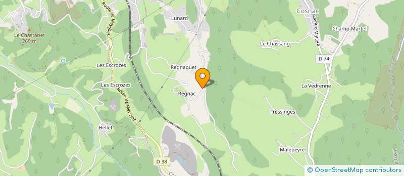 localisation de l'entreprise MONSIEUR ALEXANDRE LABURE  COSNAC