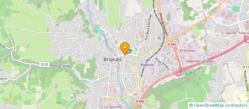 localisation de l'entreprise MONSIEUR ALEXANDRE LACHISE  BRIGNAIS