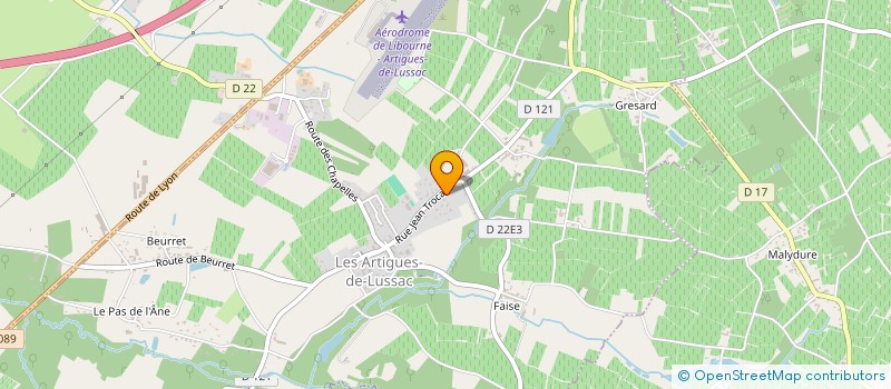 localisation de l'entreprise MONSIEUR ALEXANDRE LACOMA  LES ARTIGUES-DE-LUSSAC