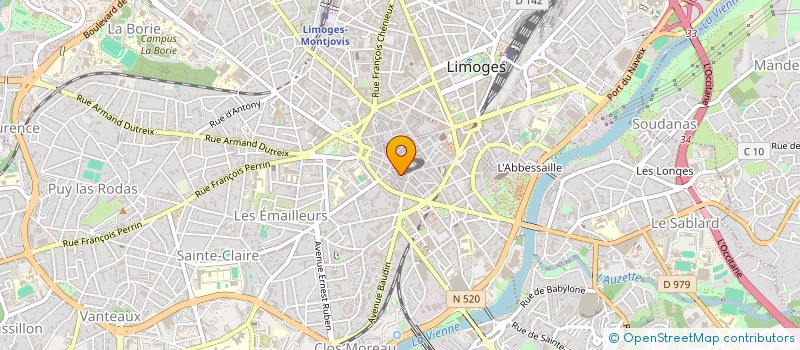 localisation de l'entreprise MONSIEUR ALEXANDRE LACOSTE à LIMOGES