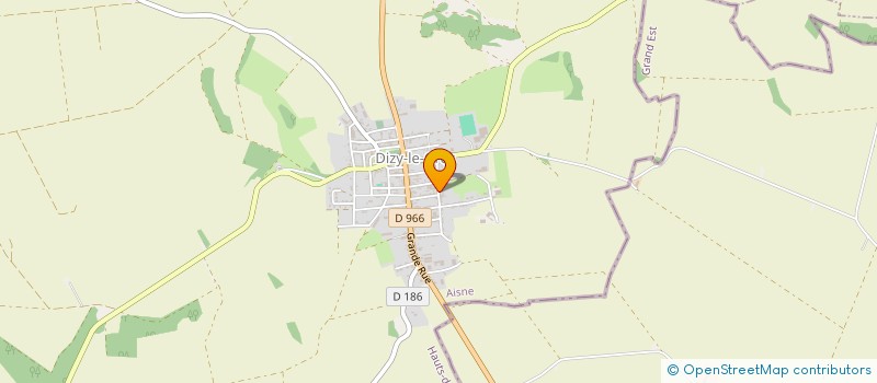 localisation de l'entreprise MONSIEUR ALEXANDRE LACOUR  DIZY-LE-GROS