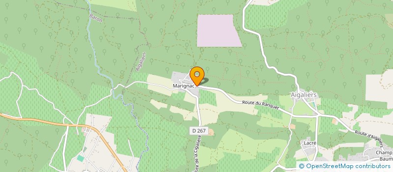 localisation de l'entreprise MONSIEUR ALEXANDRE LAFONT  AIGALIERS