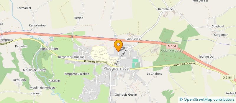 localisation de l'entreprise MONSIEUR ALEXANDRE LAINE  PLOUGUERNEVEL