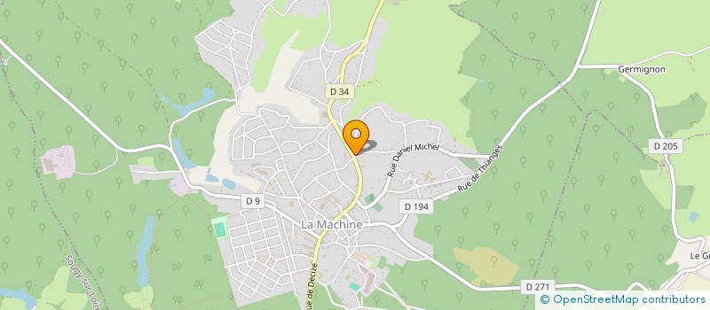 localisation de l'entreprise MONSIEUR ALEXANDRE LAMANDE  LA MACHINE