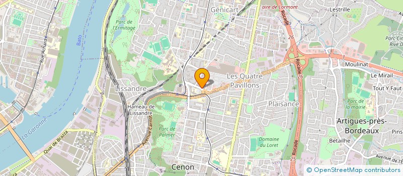 localisation de l'entreprise MONSIEUR ALEXANDRE LAMARGOT  LORMONT