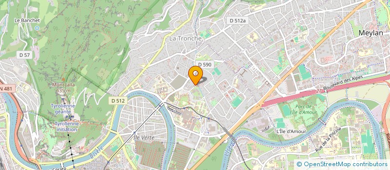 localisation de l'entreprise MONSIEUR ALEXANDRE LAMERCERIE  LA TRONCHE