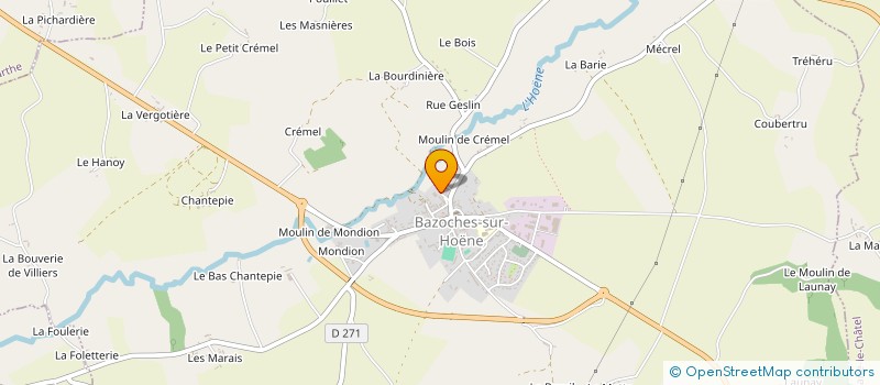 localisation de l'entreprise MONSIEUR ALEXANDRE LAMY à BAZOCHES-SUR-HOENE