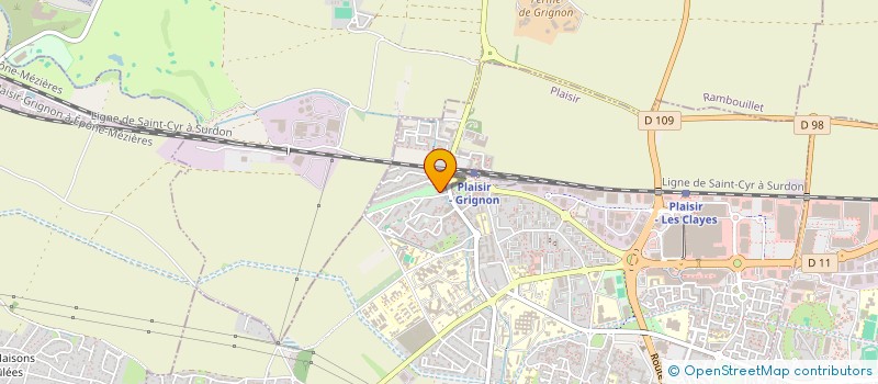 localisation de l'entreprise MONSIEUR ALEXANDRE LAMY  PLAISIR