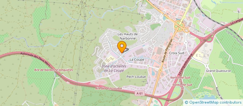localisation de l'entreprise MONSIEUR ALEXANDRE LANAU à NARBONNE