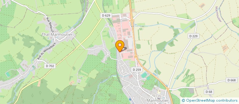 localisation de l'entreprise MONSIEUR ALEXANDRE LANGLOIS  MARMOUTIER