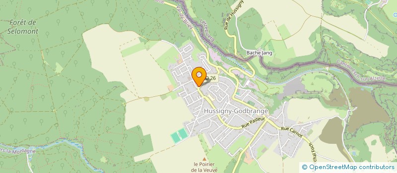 localisation de l'entreprise MONSIEUR ALEXANDRE LAPANJE  HUSSIGNY-GODBRANGE