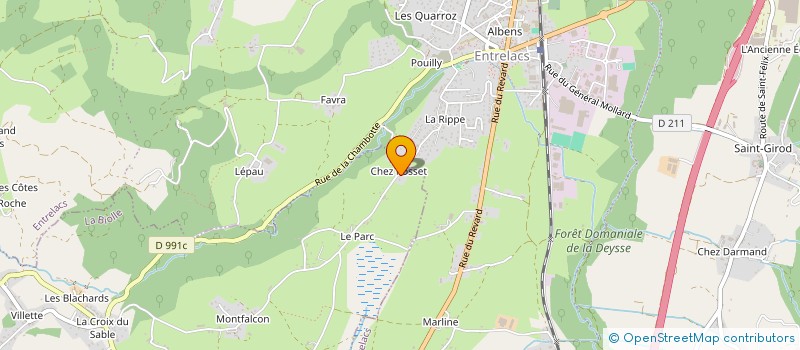 localisation de l'entreprise MONSIEUR ALEXANDRE LAPERROUSAZ  LA BIOLLE