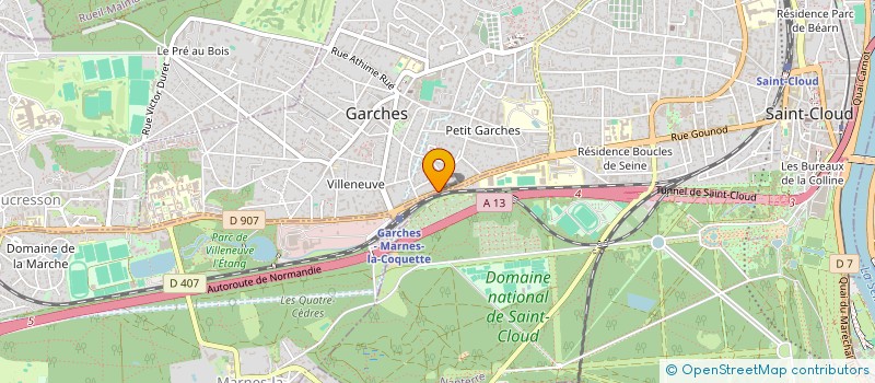 localisation de l'entreprise MONSIEUR ALEXANDRE LAPOSSE à GARCHES