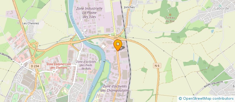 localisation de l'entreprise MONSIEUR ALEXANDRE LARGUIER à AUXERRE