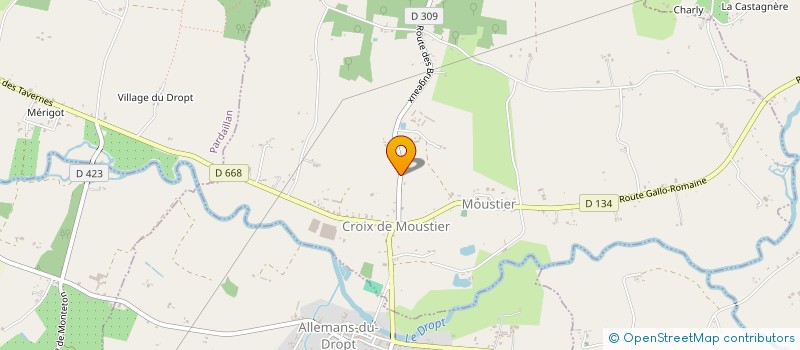 localisation de l'entreprise MONSIEUR ALEXANDRE LARRIVIERE  MOUSTIER