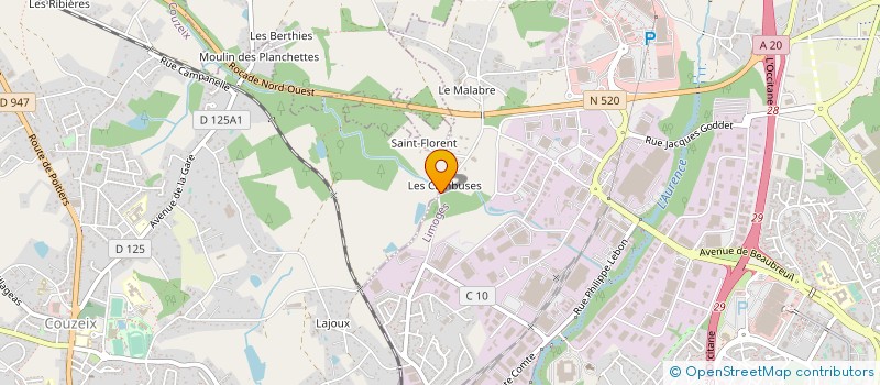 localisation de l'entreprise MONSIEUR ALEXANDRE LAUNAY à LIMOGES