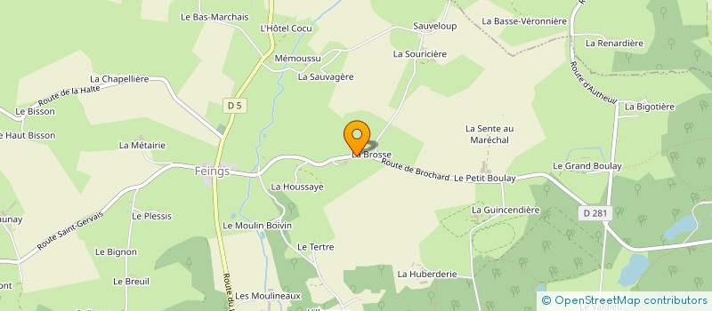 localisation de l'entreprise MONSIEUR ALEXANDRE LAUNAY à FEINGS