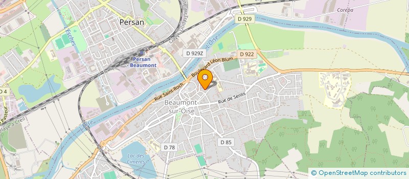 localisation de l'entreprise MONSIEUR ALEXANDRE LAURENT  BEAUMONT-SUR-OISE