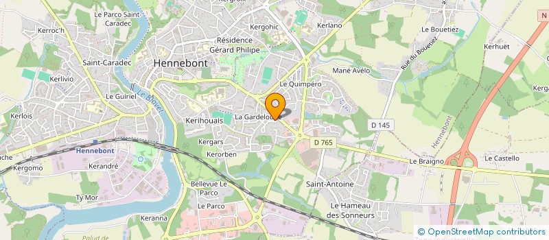 localisation de l'entreprise MONSIEUR ALEXANDRE LAVENANT  HENNEBONT