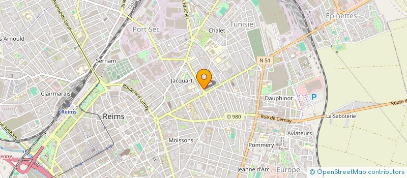 localisation de l'entreprise MONSIEUR ALEXANDRE LAVIALLE  REIMS