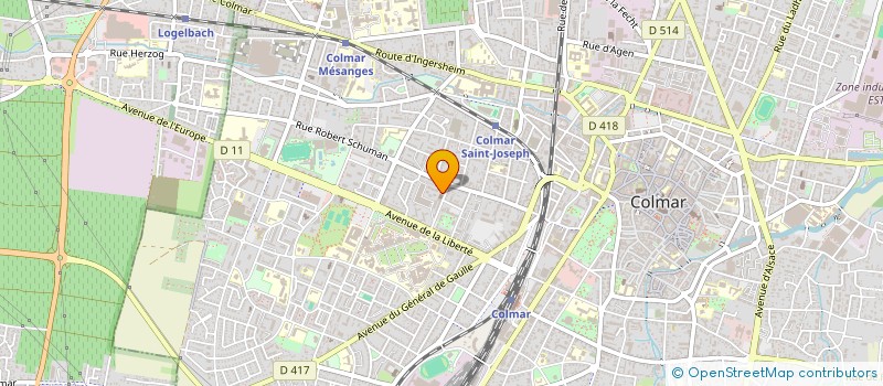 localisation de l'entreprise MONSIEUR ALEXANDRE LE  COLMAR