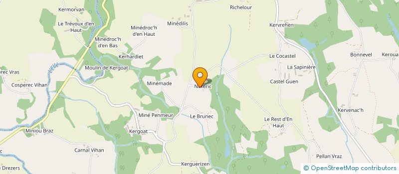 localisation de l'entreprise MONSIEUR ALEXANDRE LE BIAVANT à PRIZIAC