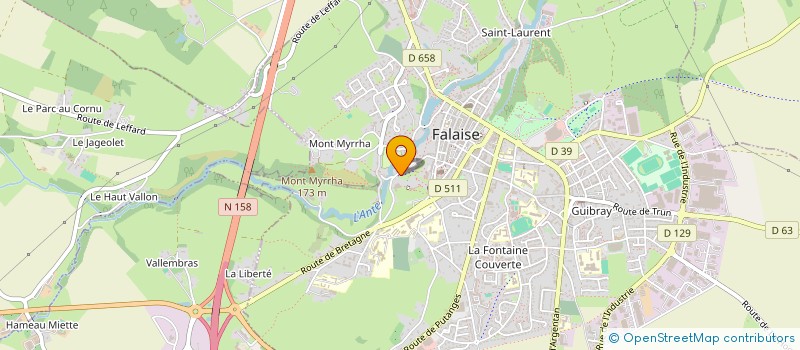 localisation de l'entreprise MONSIEUR ALEXANDRE LE BOUCHER  FALAISE