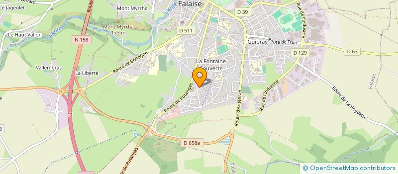 localisation de l'entreprise MONSIEUR ALEXANDRE LE CHEVILLIER  FALAISE