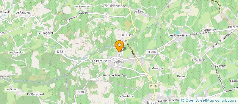 localisation de l'entreprise MONSIEUR ALEXANDRE LE CLEZIO  SALLES-ARBUISSONNAS-EN-BEAUJOLAIS