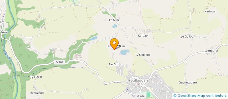 localisation de l'entreprise MONSIEUR ALEXANDRE LE GALL  POULLAOUEN