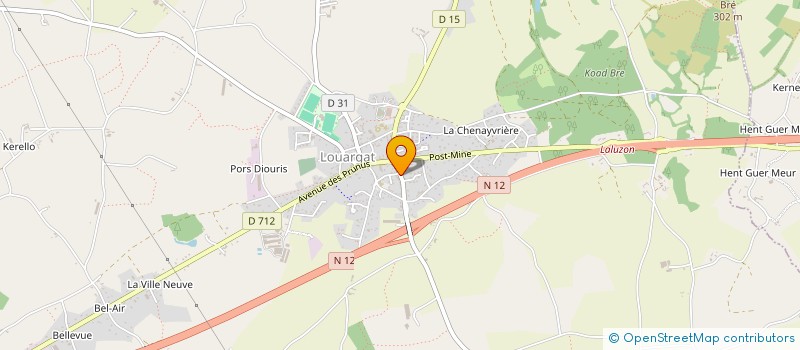 localisation de l'entreprise MONSIEUR ALEXANDRE LE HENAFF  LOUARGAT