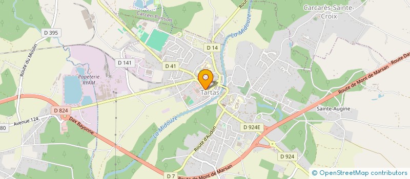 localisation de l'entreprise MONSIEUR ALEXANDRE LE MEUR  TARTAS