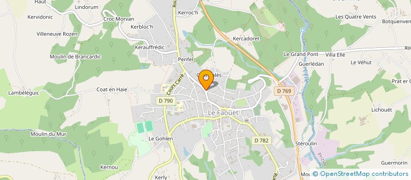 localisation de l'entreprise MONSIEUR ALEXANDRE LE POUESARD  LE FAOUET