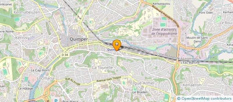 localisation de l'entreprise MONSIEUR ALEXANDRE LE QUEAU à QUIMPER