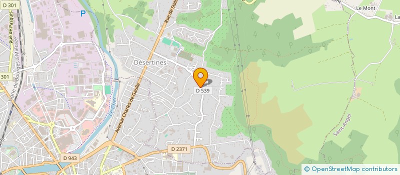 localisation de l'entreprise MONSIEUR ALEXANDRE LE TEXIER  DESERTINES